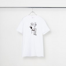 長場雄 Yu Nagaba - T-shirt "Uchiwa"　White YN200112 官方授權